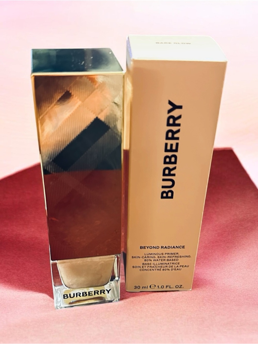 Burberry Beyond Radiance Luminous Primer — Gold Bottle